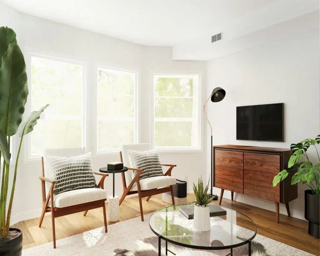 Floor lamps are a great way to add light when there’s no overhead lighting