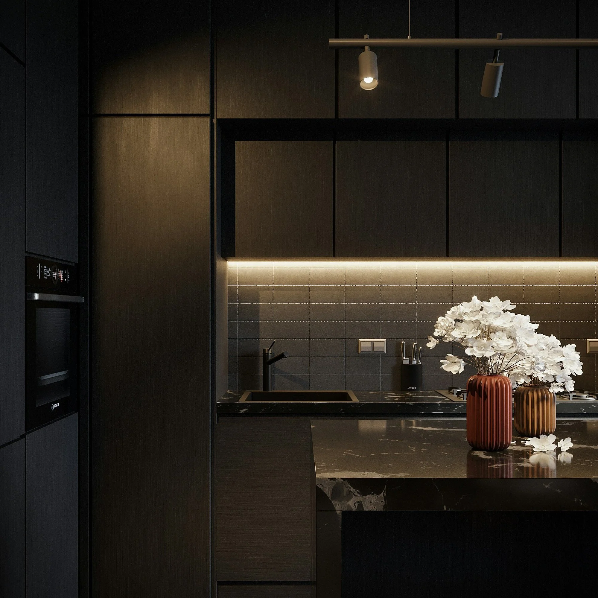 Functional LED kitchen under cabinet lighting